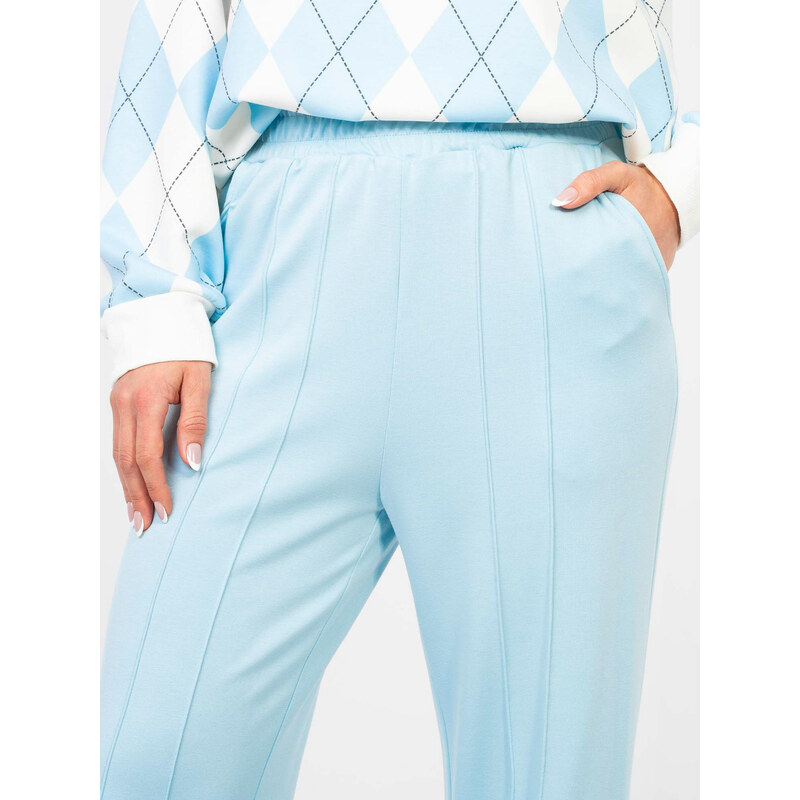 RUE PARIS Svetlomodré basic tepláky 67834157