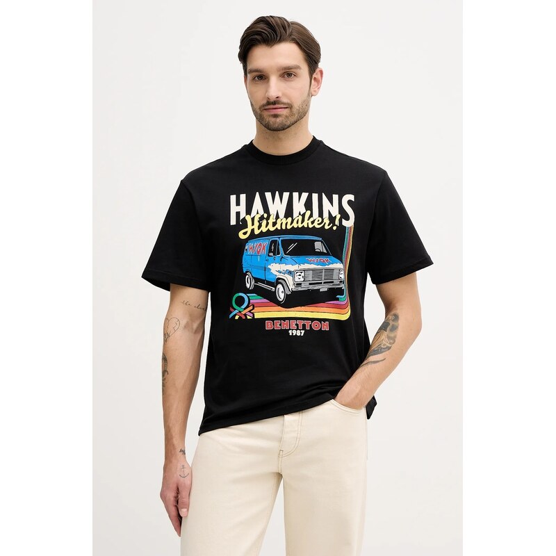 Bavlnené tričko United Colors of Benetton x Stranger Things 66344823