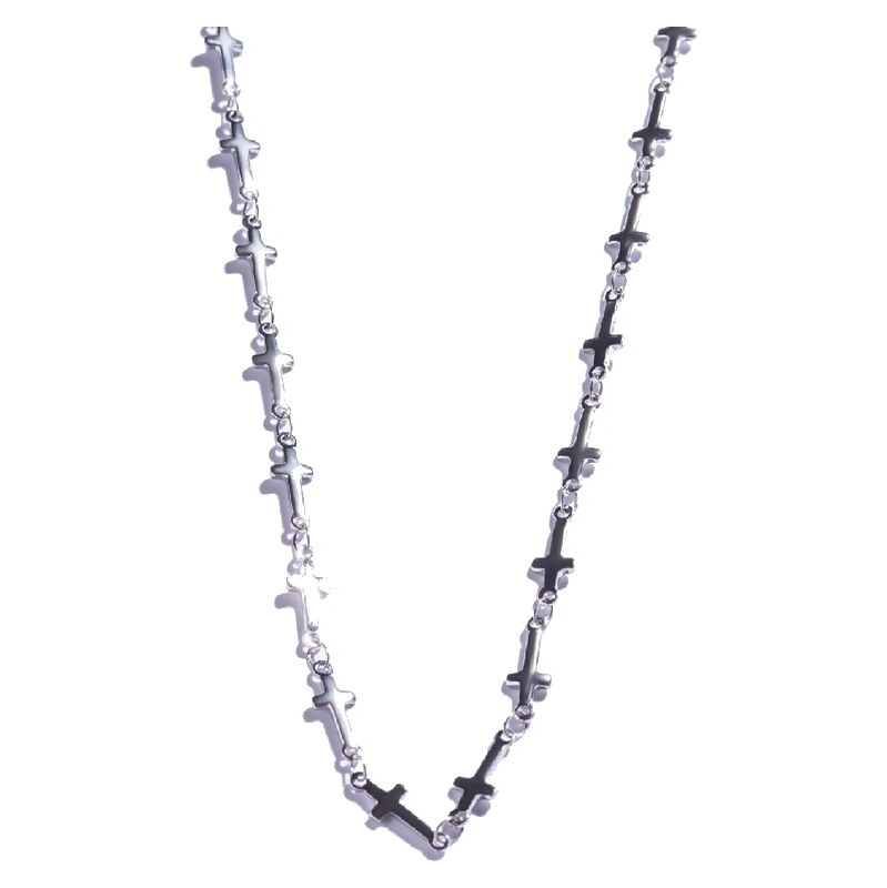 Marc Malone Pánska oceľová retiazka s krížikmi MCGN5057S 67835374