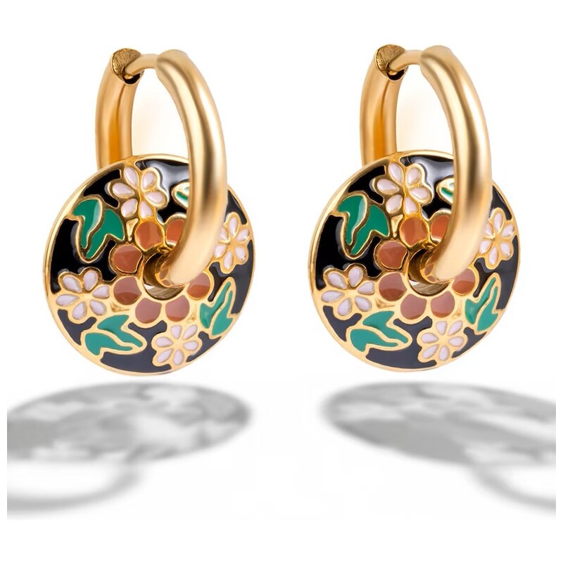 Emily Westwood Hravé pozlátené náušnice 2v1 EWE250258G 67835373