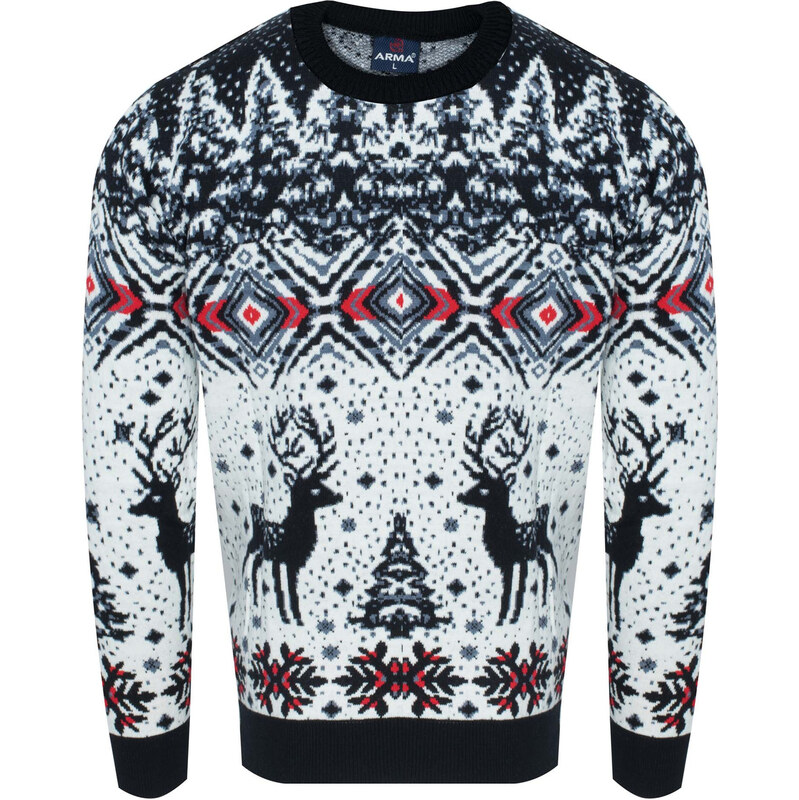ARMA - Granátový sveter s vianočným motívom 67837927