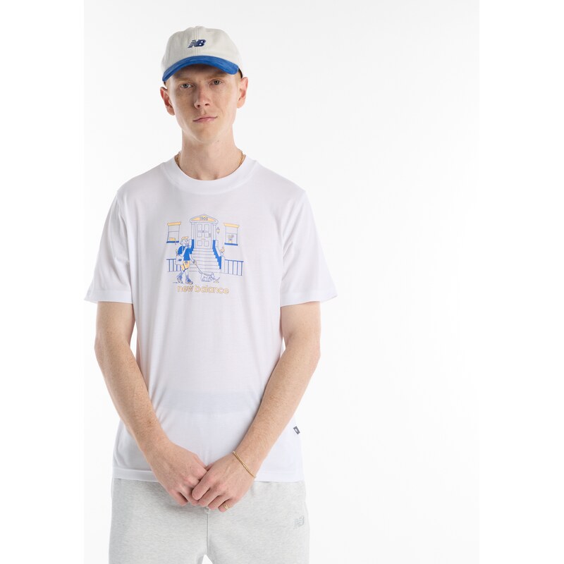 Pánske tričko New Balance MT61Y0XJWT – biele 68436824