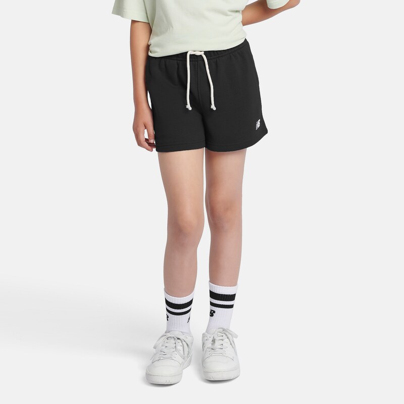Detské šortky New Balance LAKG0006BK – čierné 68436825