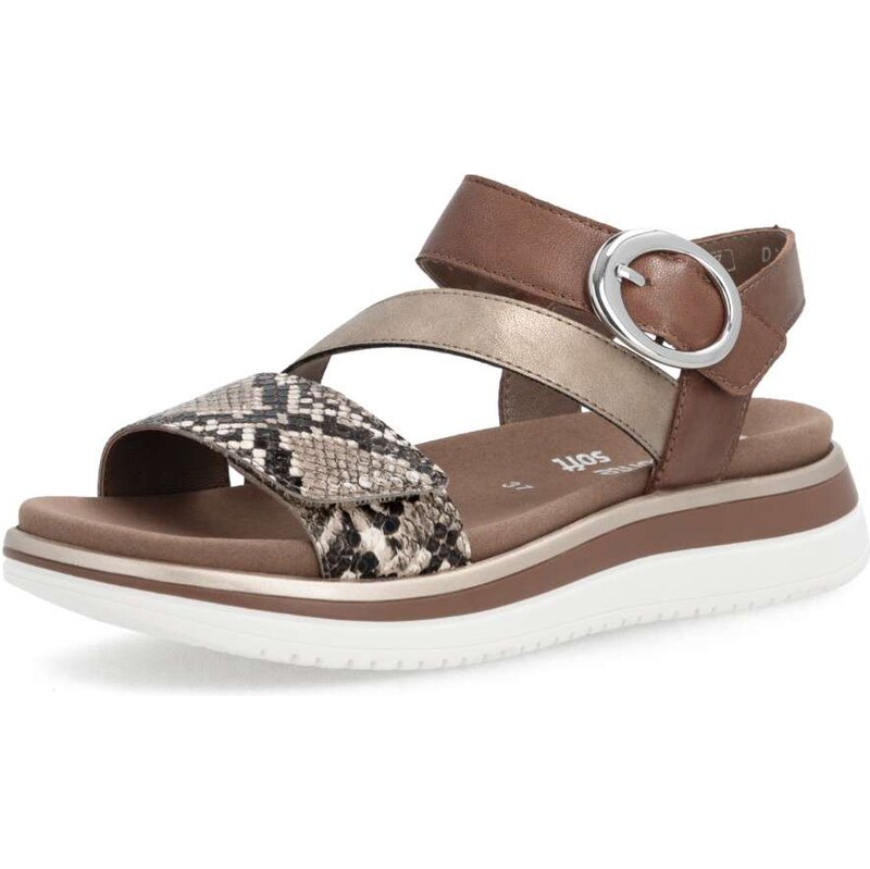 RIEKER Dámske sandále REMONTE D1J64-25 hnedá S6 67835752