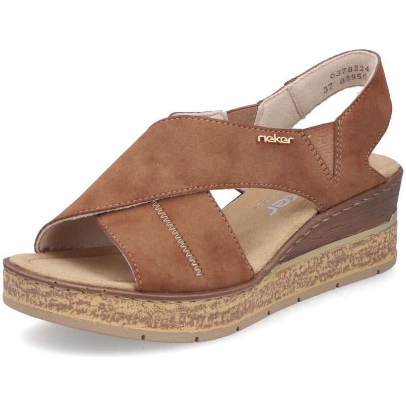 Dámske sandále RIEKER 63782-24 hnedá S6 67835771