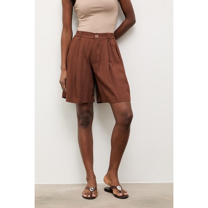 Ľanové šortky Answear.LAB 63995074