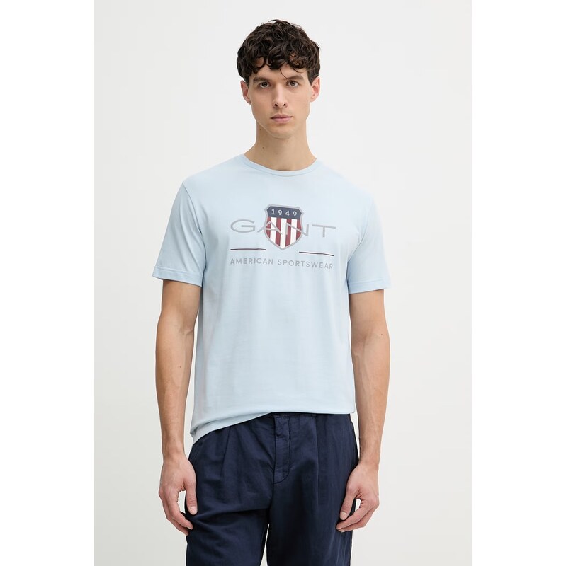 Bavlnené tričko Gant 67841222
