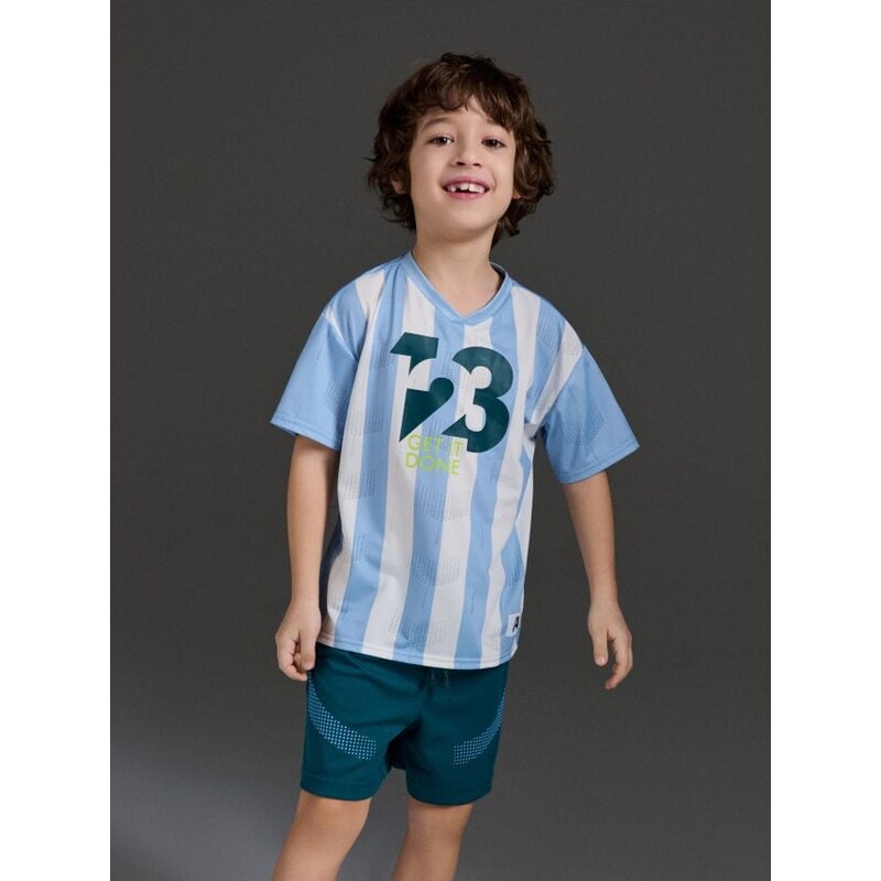 Sinsay - Rýchloschnúce športové šortky Active - modrozelená 67842429