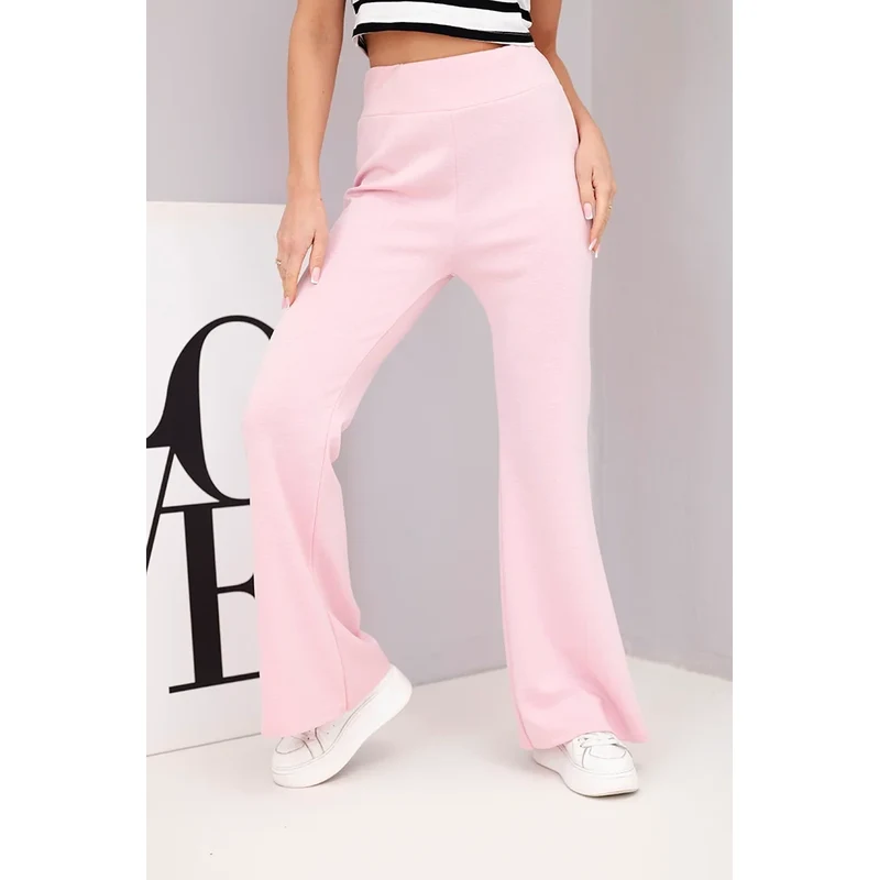 Kesi Włoski Kesi dámske nohavice s rozšírenými nohavicami, 67842825