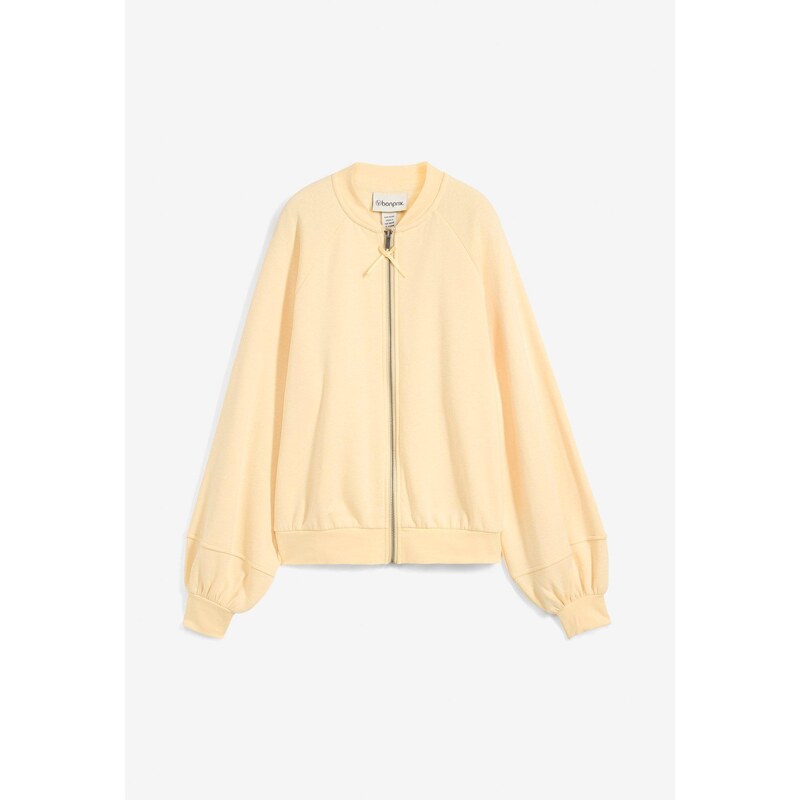 bonprix Bluzón s balónovými rukávmi, farba žltá 62471360