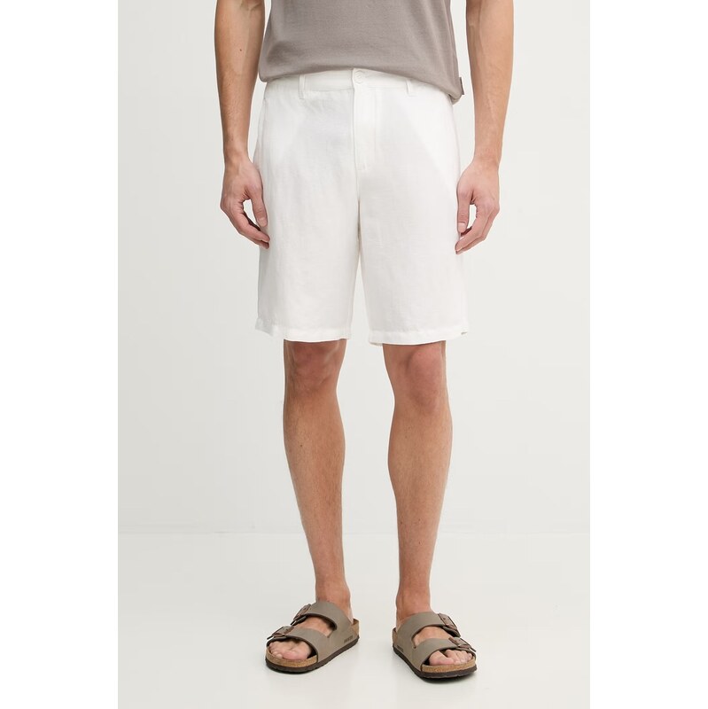 Armani Exchange šortky pánske s ľanom 67848155