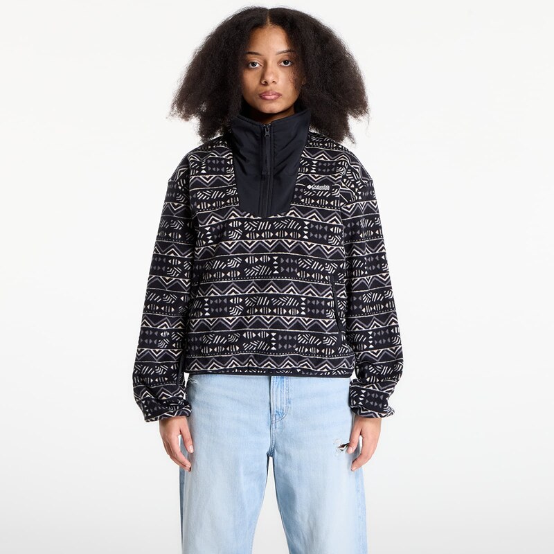 Mikina Columbia Sequoia Grove Half Zip Fleece With Print Black/ 67843441