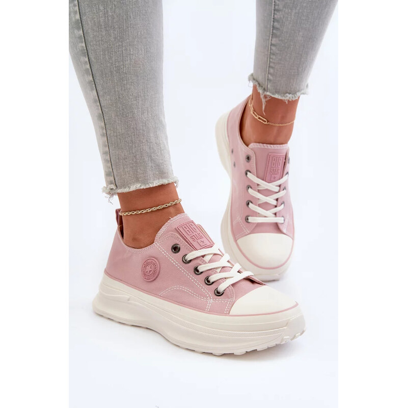 Ružové dámske tenisky na masívnej podrážke Big Star 67846977