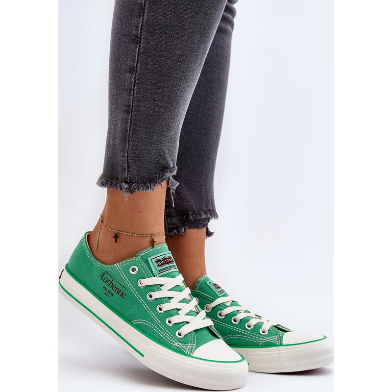 Zelené dámske tenisky Big Star 67846979