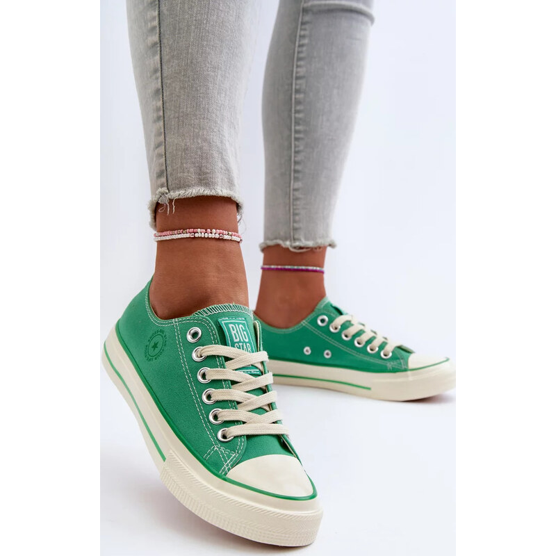 Zelená dámske nízke tenisky Big Star 67846982