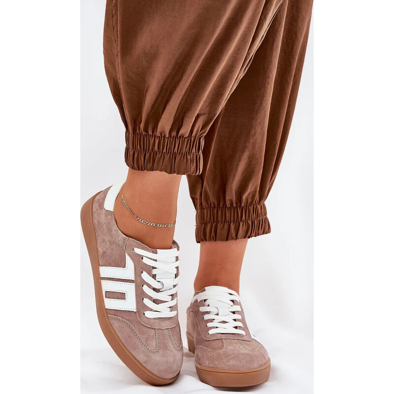 Kesi Béžové dámske semišové športové sneakersy Vinceza 67846983