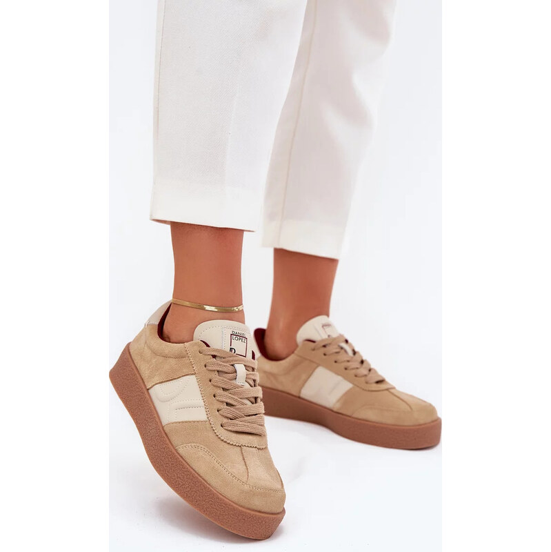 Kesi Béžové dámske semišové tenisky Daniel Lopez Just Dare 67846986
