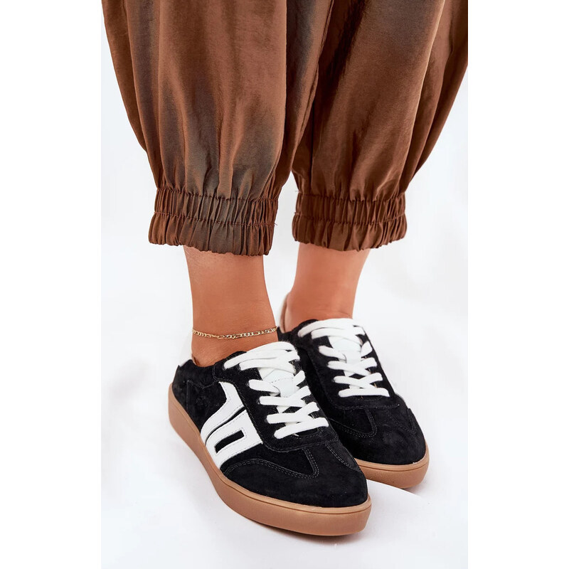 Kesi Čierne dámske semišové športové sneakersy Vinceza 67846987