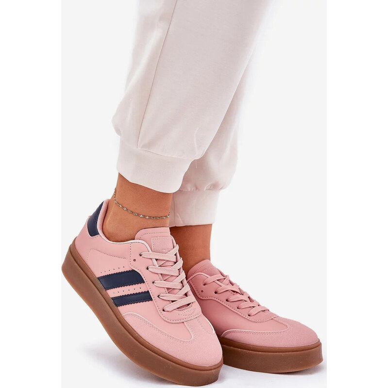 Kesi Ružové dámske tenisky na platforme z eko kože Ediriella 67846988