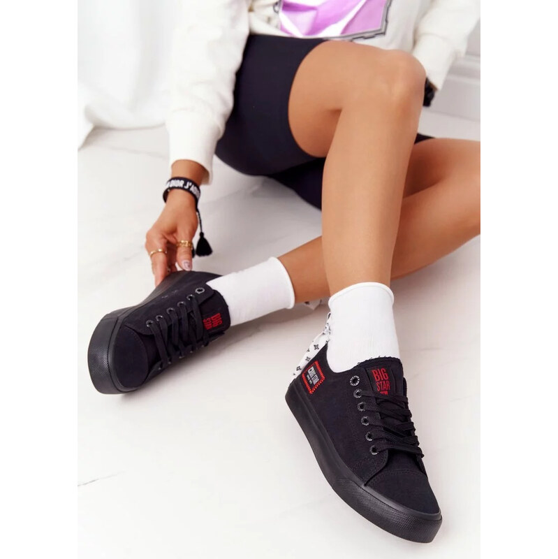 Čierne dámske tenisky BIG STAR 67846989