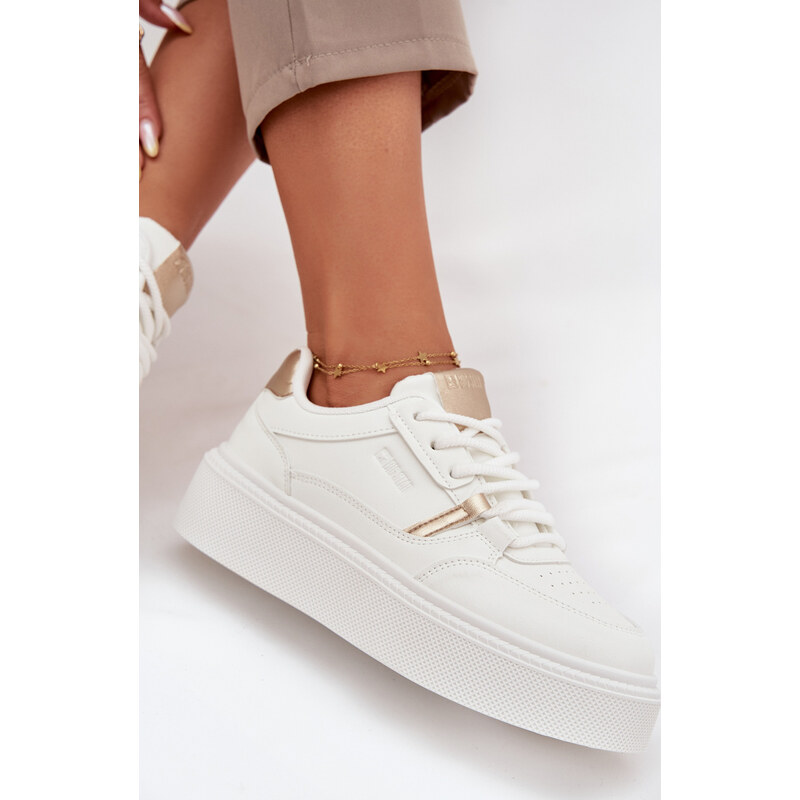 Biele dámske tenisky na platforme Big Star 67846998