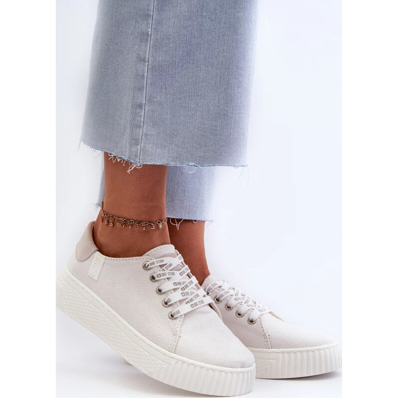 Biele dámske tenisky s pamäťovou penou BIG STAR 67847002