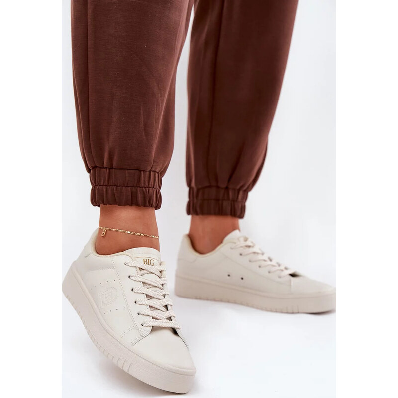 Béžové dámske tenisky z ECO kože Big Star 67847006