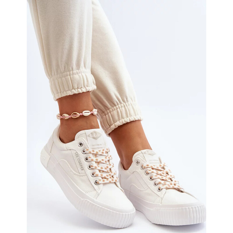 Kesi Biele dámske tenisky Lee Cooper 67847005