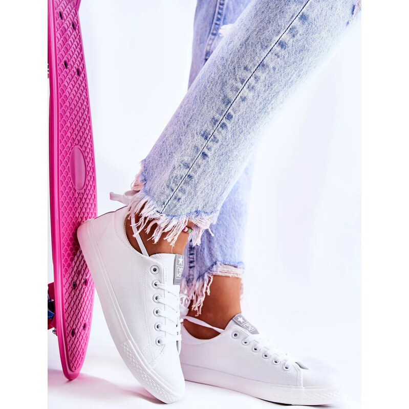 Kesi Biele dámske klasické tenisky Eleya 67847015