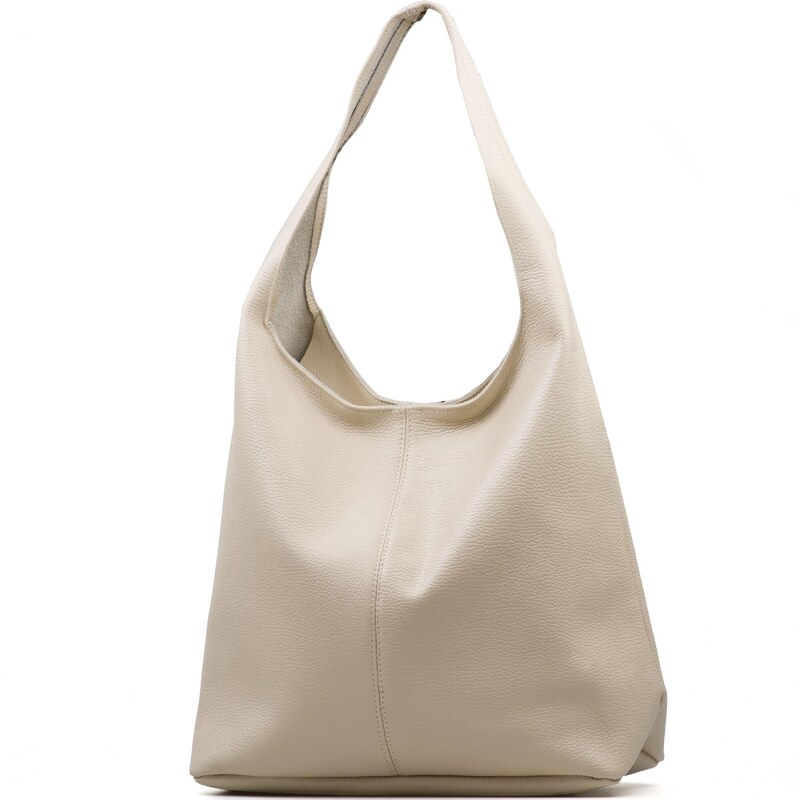 Blaire Kožená kabelka Tona béžová 67844295