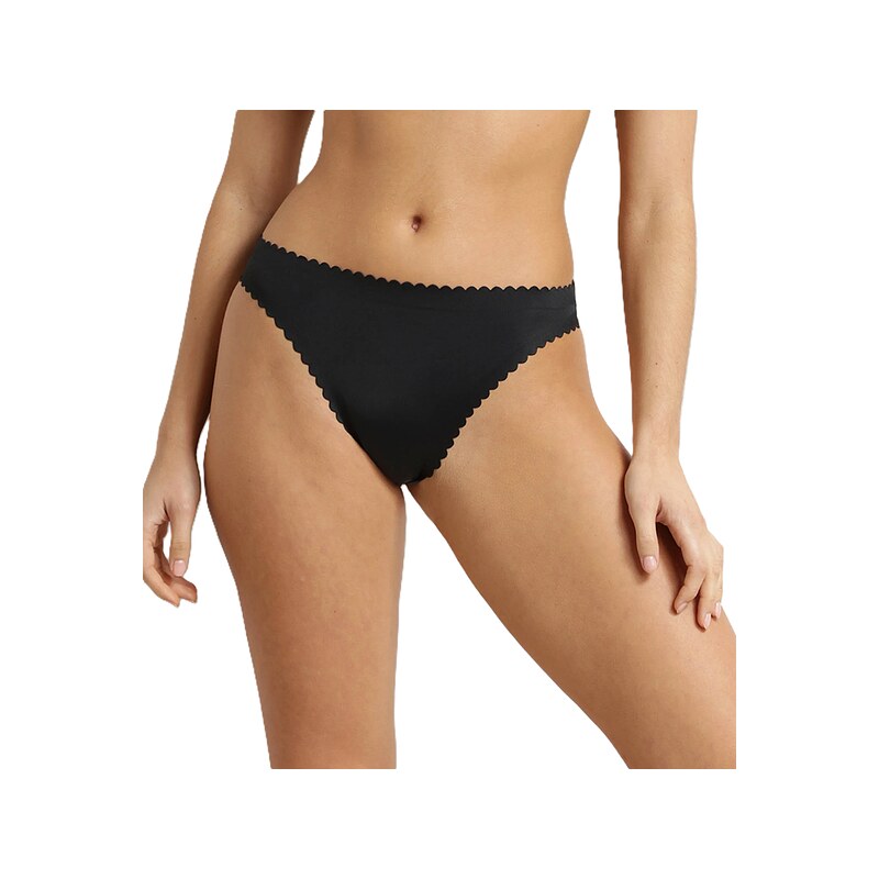 DIM BODY TOUCH DAILY STRING - Dámske bezšvové nohavičky - Čierne 67880506