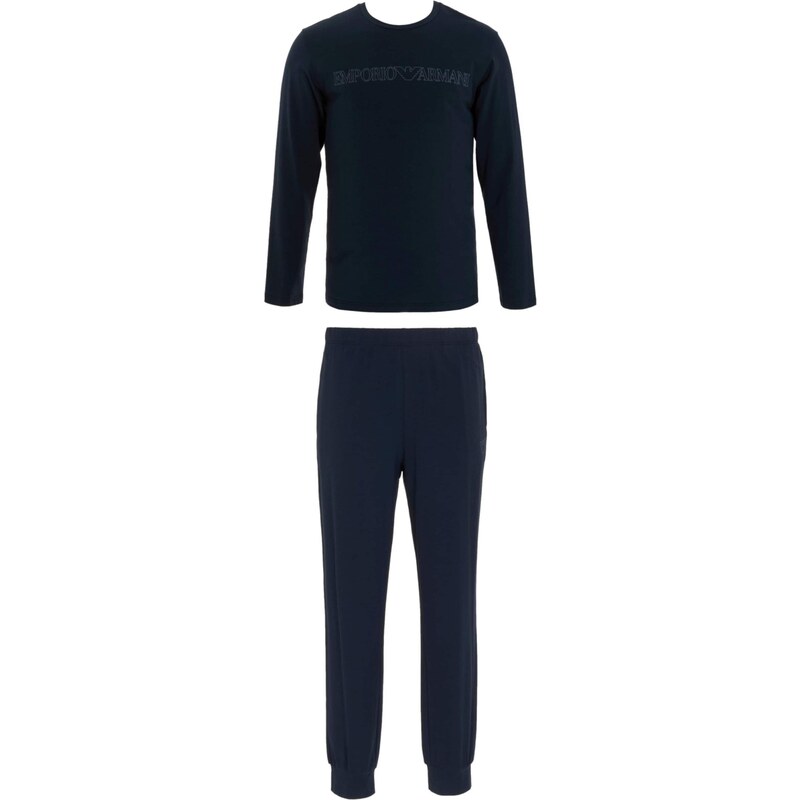 Emporio Armani Dlhé pyžamo námornícka modrá 67853502