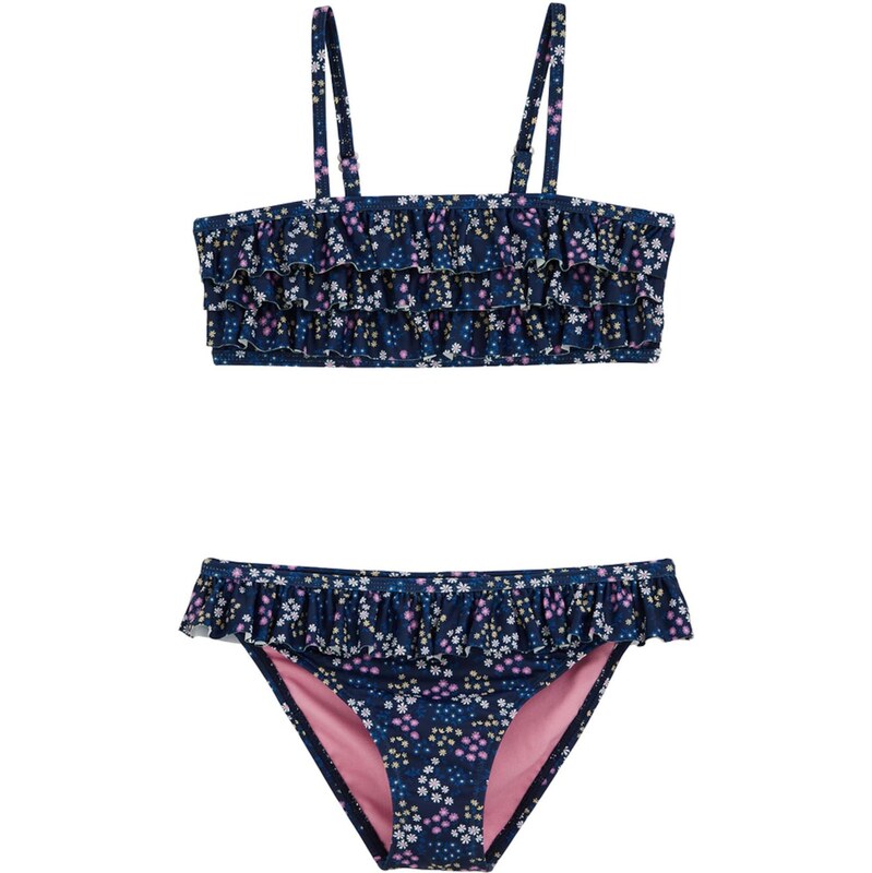 WE Fashion Bikiny tmavomodrá / žltá / svetloružová / biela 67853509
