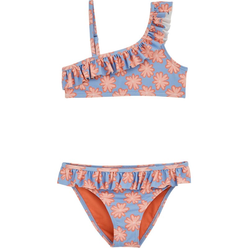 WE Fashion Bikiny svetlomodrá / oranžová / svetlooranžová 67853518