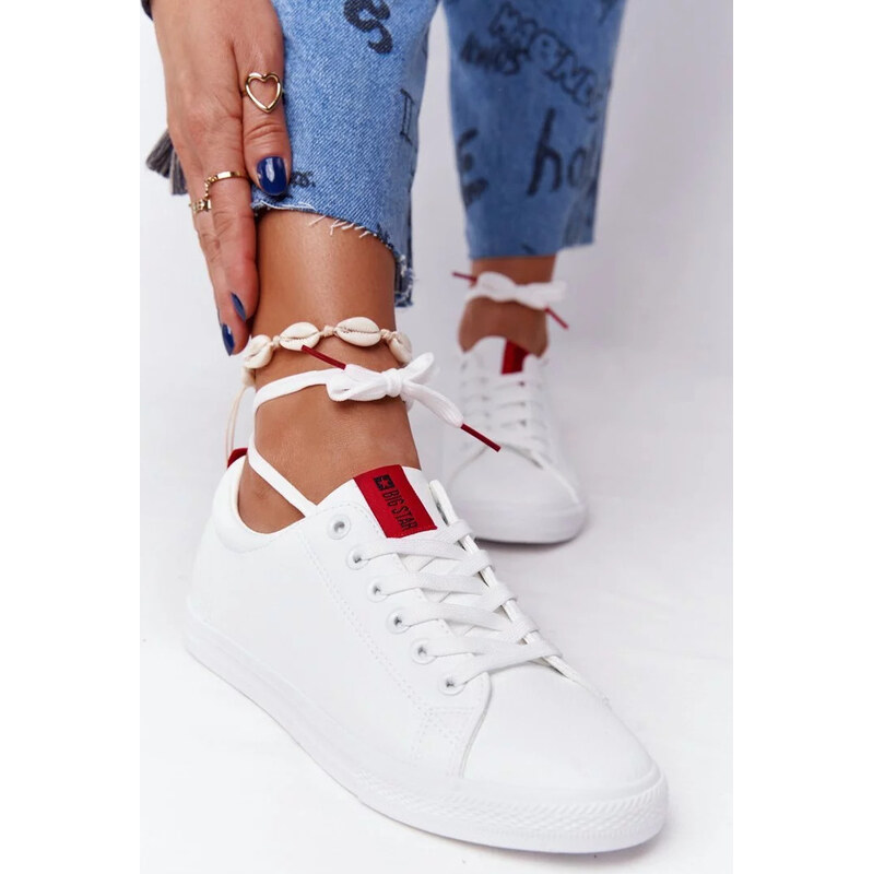 Biele dámske módne tenisky Big Star 67847000