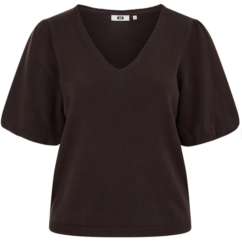 WE Fashion Sveter tmavohnedá 67853567