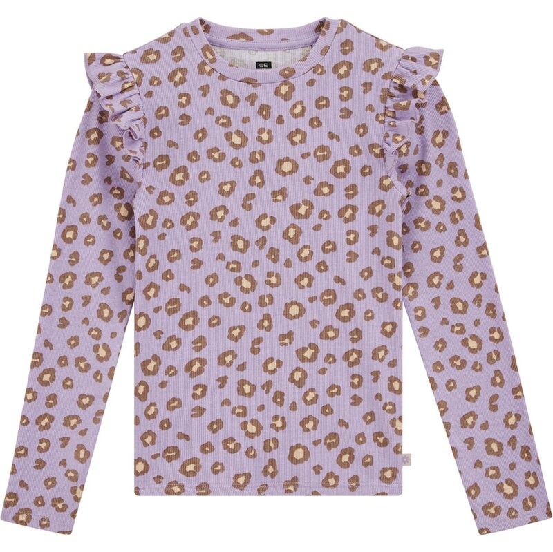 WE Fashion Tričko Meisjes hnedá / fialová 67853590