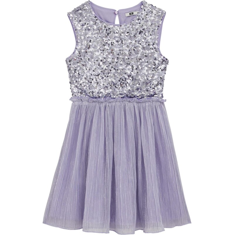 WE Fashion Šaty levanduľová / strieborná 67853648
