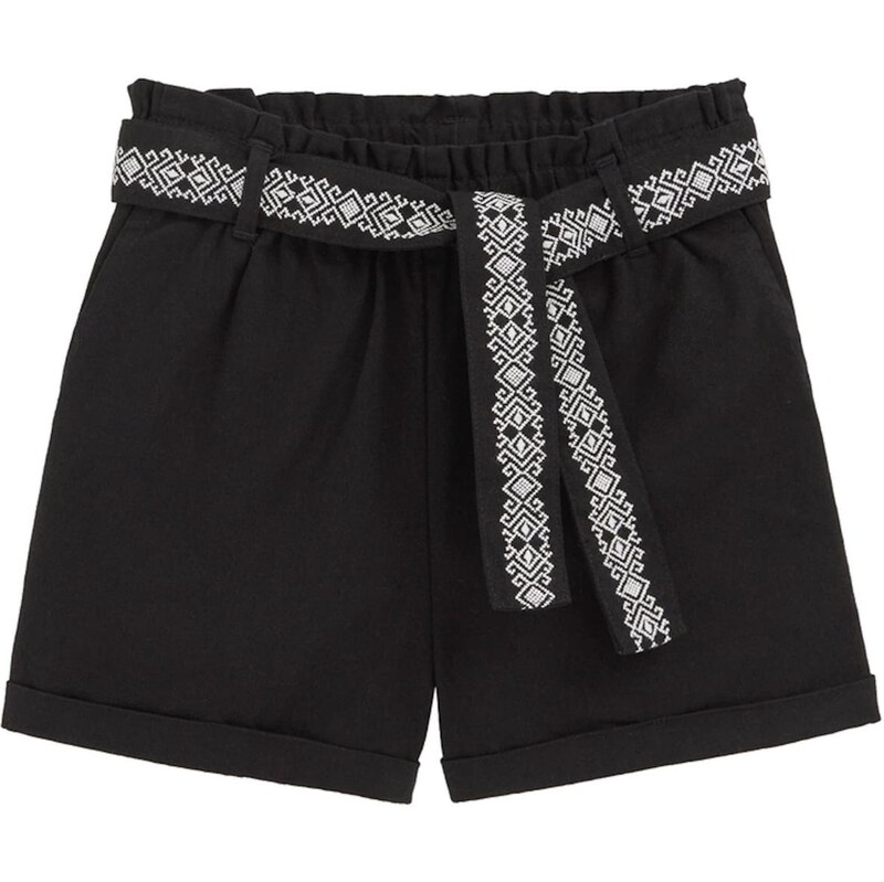 WE Fashion Nohavice čierna / biela 67853649