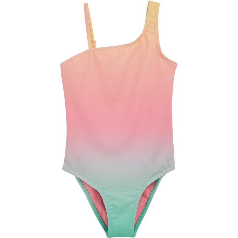 WE Fashion Jednodielne plavky tyrkysová / žltá / koralová / 67853656