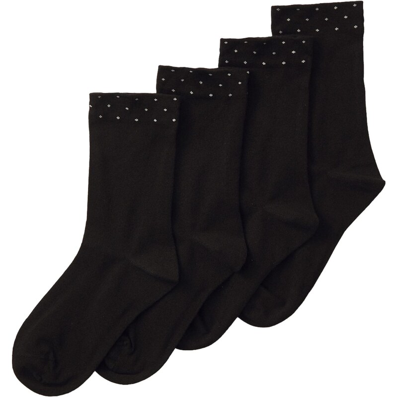 Lindex Ponožky sivá / čierna 67853672