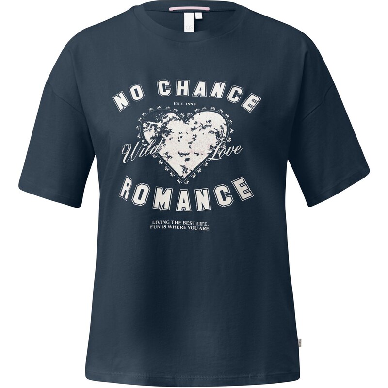 QS Tričko námornícka modrá / biela 67853700