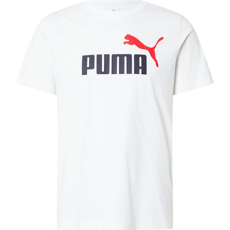 PUMA Funkčné tričko Essentials No. 1 červená / čierna / biela 67853736