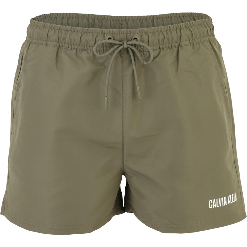 Calvin Klein Swimwear Nohavice svetlosivá / biela 67853772