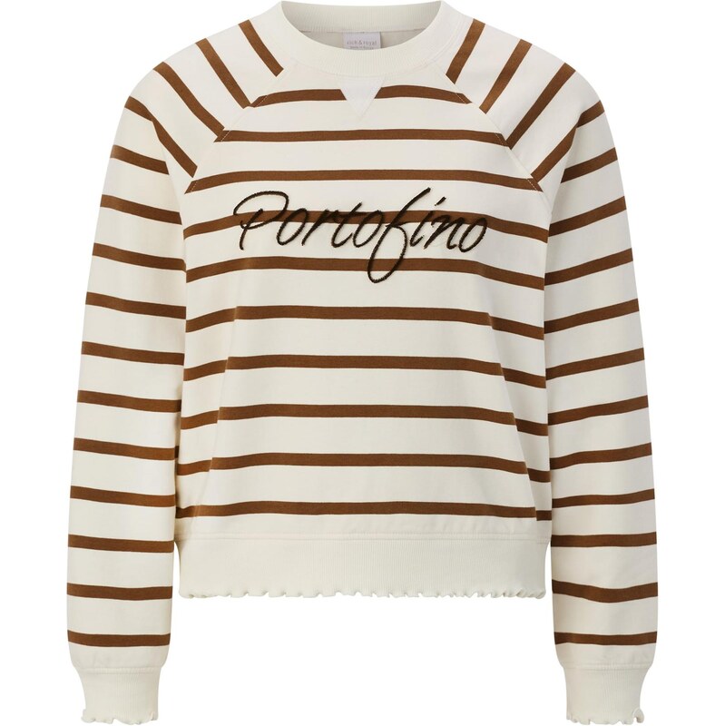 Rich & Royal Mikina hnedá / čierna / šedobiela 67853774