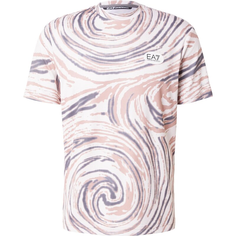 EA7 Emporio Armani Funkčné tričko slonová kosť / tmavosivá / ružová 67853775