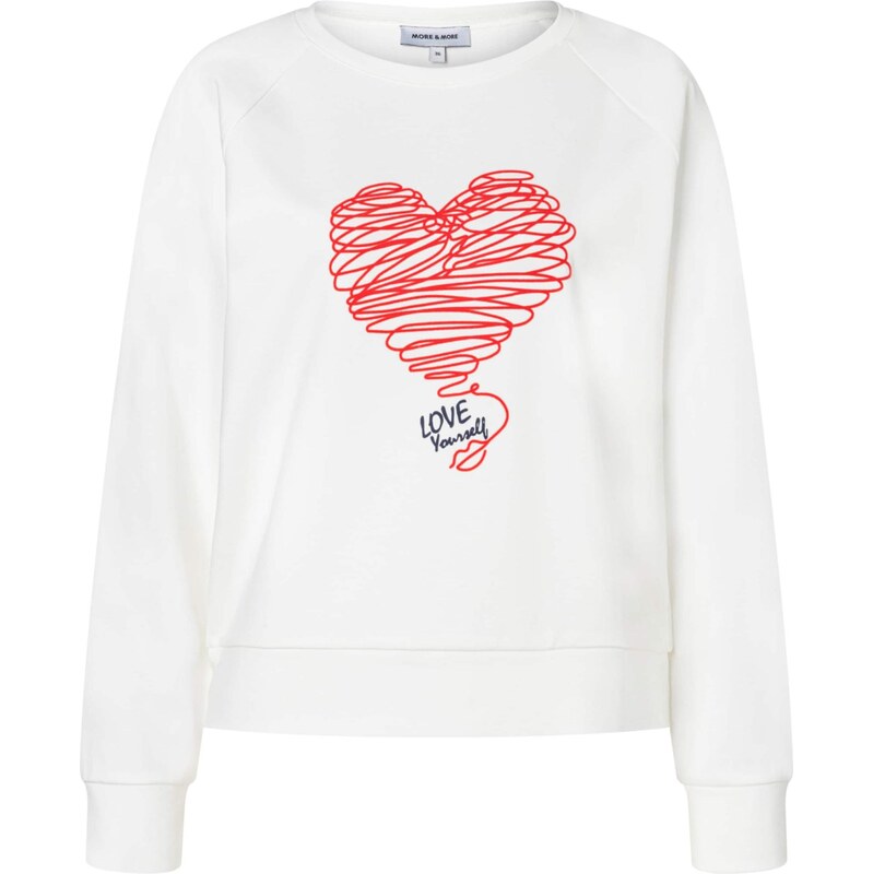 MORE & MORE Mikina námornícka modrá / červená / šedobiela 67853785