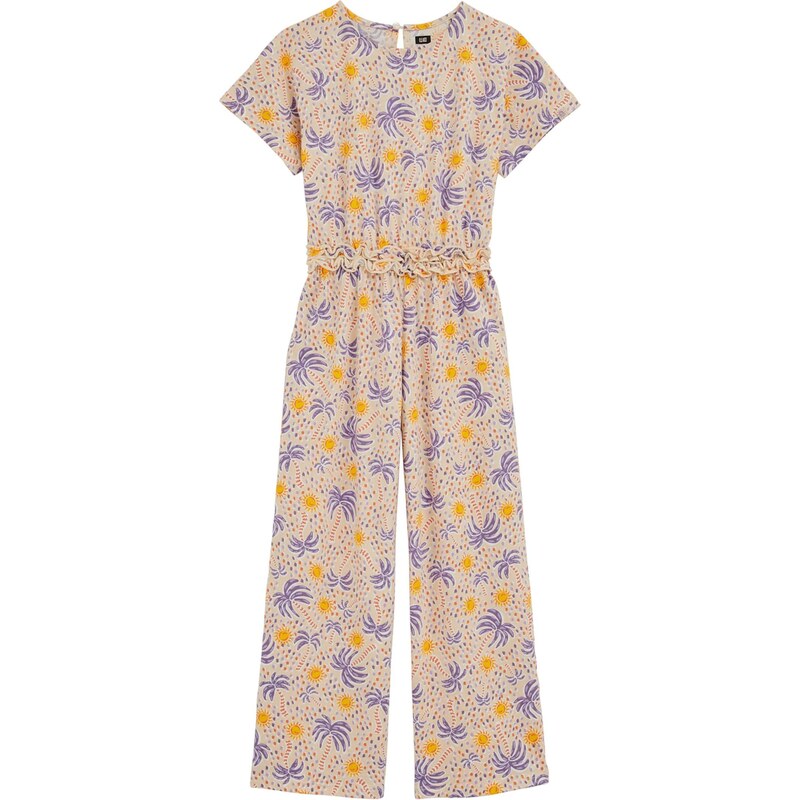 WE Fashion Overal béžová / žltá / fialová 67853819