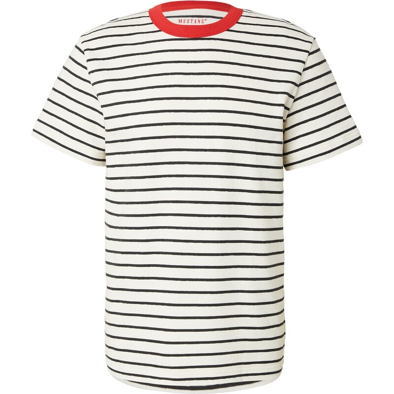 MUSTANG Tričko Akron červená / čierna / biela ako vlna 67853877