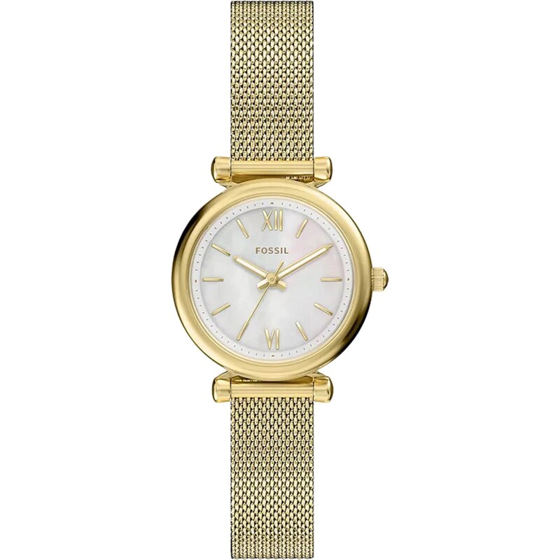 FOSSIL Analógové hodinky Carlie zlatá / perlovo biela 67853880